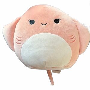 Squishmallows Stingray Plush Pink Polka Dot Ray Stuffed Animal Soft Cuddly